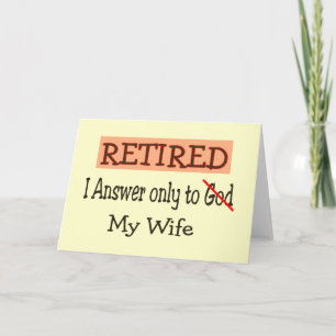 Funny Retirement Gifts Kaart