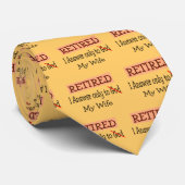 Funny Retirement Gifts Stropdas (Opgerold)