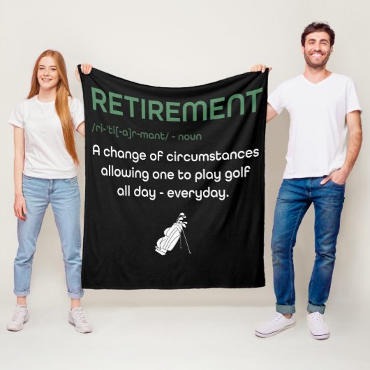 Funny Retirement Golf - Gulfers in ruste Gift Fleece Deken (In situ)