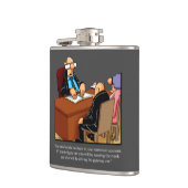 Funny Retirement Humor Flask Gift Heupfles (Links)