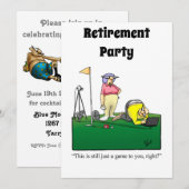 Funny Retirement Humor Party Kaart (Voorkant / Achterkant)