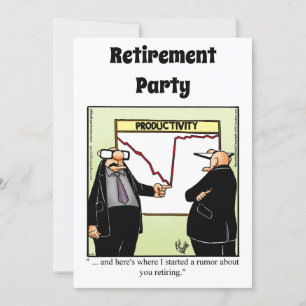 Funny Retirement Humor Party Kaart