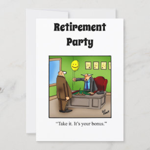 Funny Retirement Humor Party Kaart
