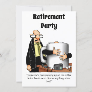 Funny Retirement Humor Party Kaart