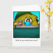 Funny Retirement Humor Wenskaart Kaart (Gele Bloem)