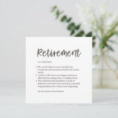 Funny Retirement Kaart (Staand voorkant)