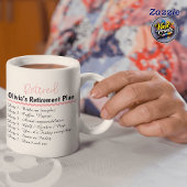 Funny Retirement Mug Custom Name Retired Plan
