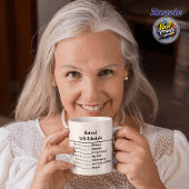 Funny Retirement Mug - Retired Life Schedule