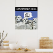 Funny Retirement Party Decoration Poster (Keuken)