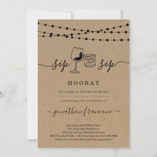 Funny Retirement Party Invitation Kaart (Voorkant)