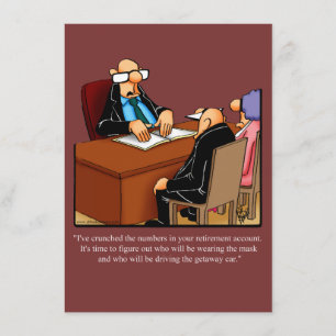 Funny Retirement Party Invitation "Spectickles" Kaart