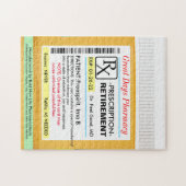 Funny Retirement Prescription RX Legpuzzel (Horizontaal)