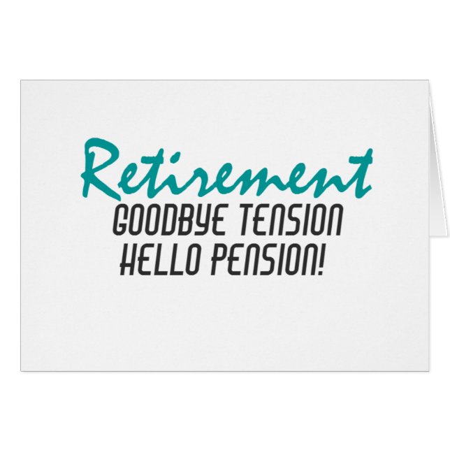 Funny Retirement Quote (Voorkant Horizontaal)