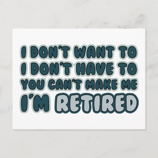 Funny Retirement Quote Briefkaart (Voorkant)