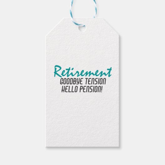 Funny Retirement Quote Cadeaulabel (Voorkant)