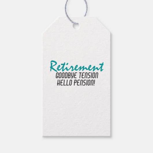 Funny Retirement Quote Cadeaulabel (Voorkant)