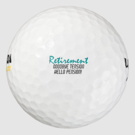 Funny Retirement Quote Golfballen