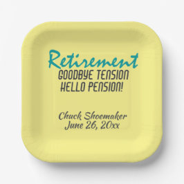 Funny Retirement Quote Personalized Papieren Bordje