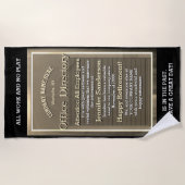 Funny Retirement Relax en have Fun Strandlaken (Voorkant)