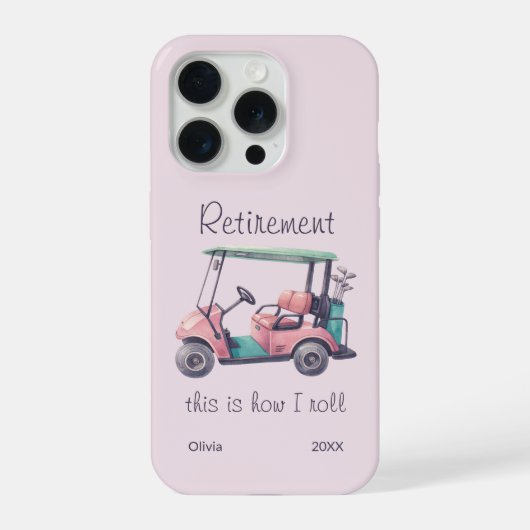 Funny Retirement This Is How I Roll Golf Cart Gift (Verso)