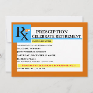 Funny Retirement Uitnodiging   Alle feestdagen