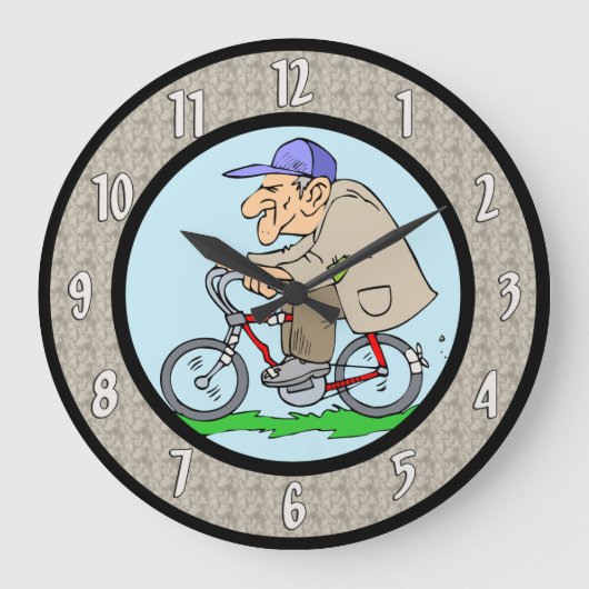 Funny Retirement Wall Clock Grote Klok (Voorkant)