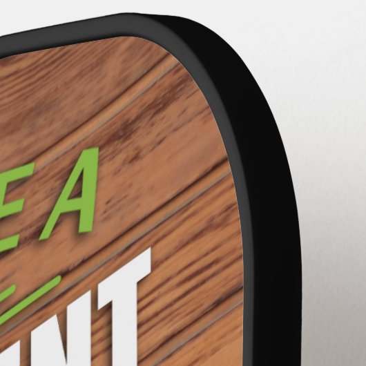 Funny Retirement Wood en Green Monogram Pickleball Paddle (Links Detail)