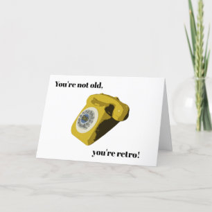 Funny Retro 50th Birthday Kaart