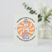 Funny Retro 70's Briefkaart (Staand voorkant)