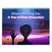 Funny Retro Alien Calendar – Aliens Among Us Kalender (Hoes)