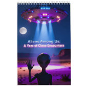 Funny Retro Alien Calendrier - Aliens parmi nous (Protection)