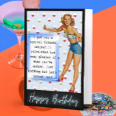 Funny Retro Birthday Card Best Friend-Sassy-Fitnes Kaart