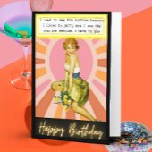 Funny Retro Birthday Card Best Friend-Sassy-Sun Kaart