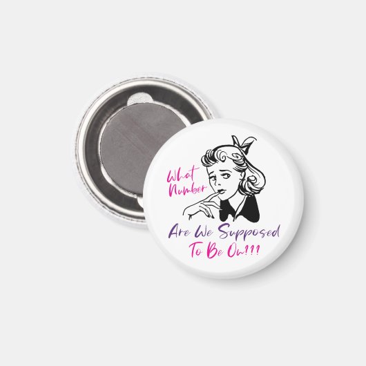Funny Retro Bunco Player Magneet (Voorkant / Achterkant)