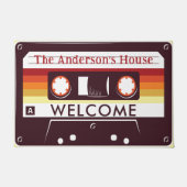  Funny Retro Cassette Mixtape Home Deurmat (Voorkant)