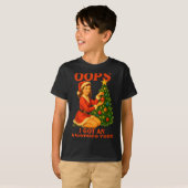 Funny Retro Christmas Oops I Got Another Tree T-shirt (Voorkant volledig)