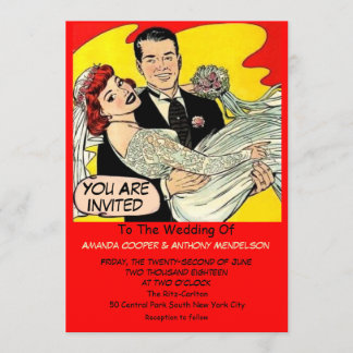 Funny retro comic kaart