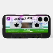 Funny Retro Compact Audio Cassette Case-Mate iPhone Case (Achterkant (horizontaal))