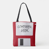 Funny Retro Computer Geek Draagtas (Achterkant)