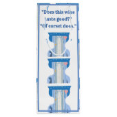 Funny Retro Corset Bustier Vin Sac cadeau (Dos)