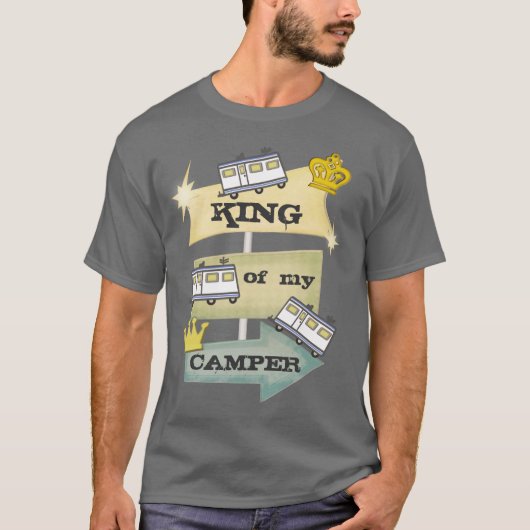 Funny Retro Custom RV Camper/Trailer T-Shirt (Voorkant)