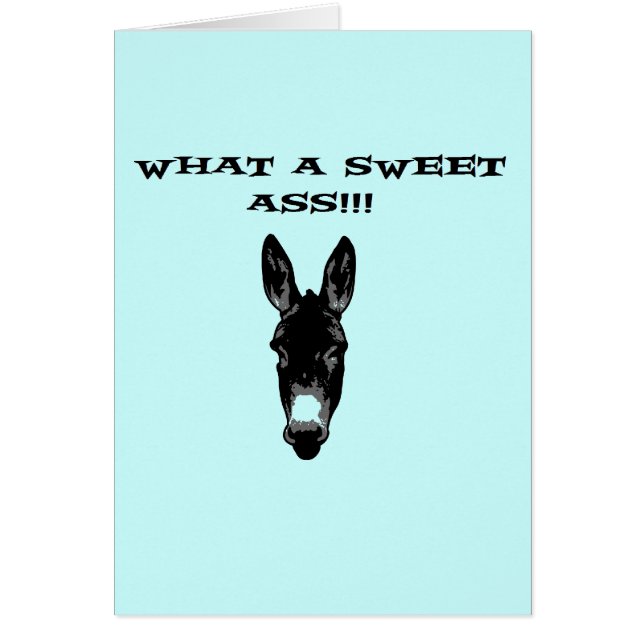 Funny Retro Donkey SweetAss (Voorkant)