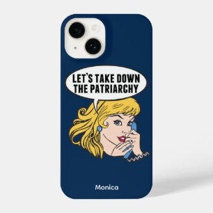 Funny Retro Feministische Pop Art Anti Patriarchy  iPhone 14 Hoesje