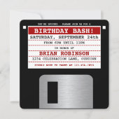 Funny Retro Floppy Diskettestation Kaart (Voorkant)