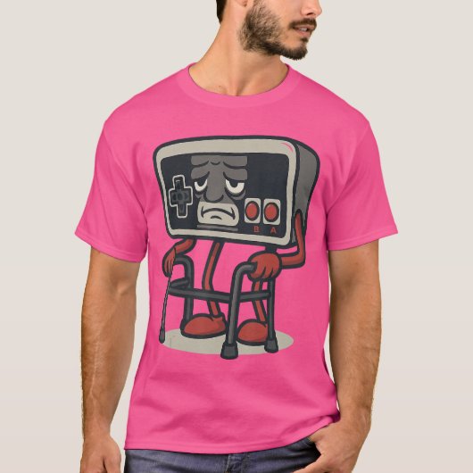 Funny Retro Game Controller Design for Classic Gam T-shirt (Voorkant)