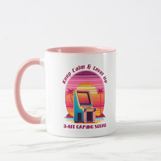 Funny Retro Gaming 80s Arcade 8-bit Gamer Humor Mok (Links)