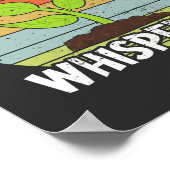 Funny Retro Gardening Plant Whisperer Poster (Hoek)