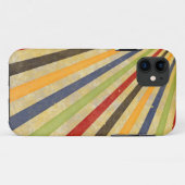 Funny Retro Grunge Rays + jouw idee Case-Mate iPhone Case (Achterkant (horizontaal))