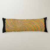 Funny Retro Grunge Swirl en jouw idee Lichaamskussen (Achterkant)