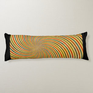 Funny Retro Grunge Swirl en jouw idee Lichaamskussen
